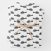 zeescheepvaartvliegtuigen DOUANEACHTERGRONDKLEUR Inpakpapier Vel (In situ)