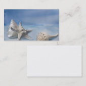 Zeescheldoppen Star Fish Hand Painted Blue Waterve Visitekaartje (Voorkant / Achterkant)