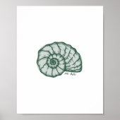 Zeeschelp afdruk poster (Voorkant)