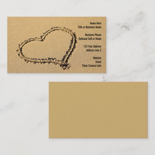 Zeeschelp | Beach Paradise Travel Agent Visitekaartje (Voorkant / Achterkant)