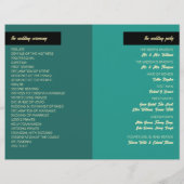 Zeeschelp en harten, Beach bruiloft programma (Achterkant)