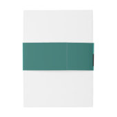 Zeeschelp en harten, strand bruiloft uitnodigingen wikkel (Achterkant Voorbeeld)