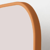 Zeeschelp en Indisch Geel Modern Monogram Pickleball Paddle (Links Detail)