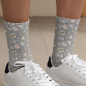 Zeeschelp- en schaaldieren zeestrand sokken