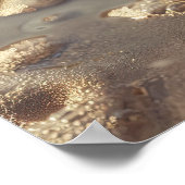 Zeeschelp en Sunlit Foam: Coastal Serenity Poster (Hoek)