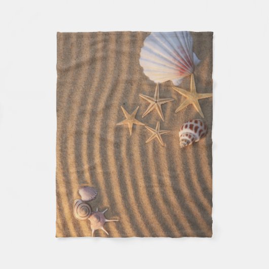 Zeeschelp en zeeduivel fleece deken (Voorkant)