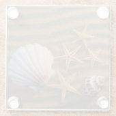 Zeeschelp en zeeduivel glazen onderzetter (Achterkant)