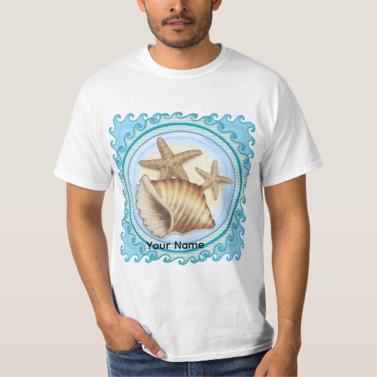 Zeeschelp en Zeester T-shirt (Voorkant)