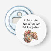 Zeeschelp/Fossickers Button Flesopener (Voorkant)