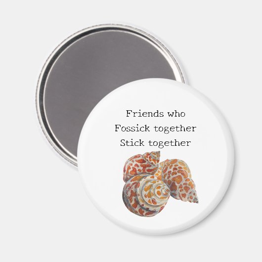 Zeeschelp/Fossickers Magneet (Voorkant / Achterkant)