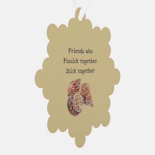 Zeeschelp/Fossickers Ornament Kaart (Rechts)