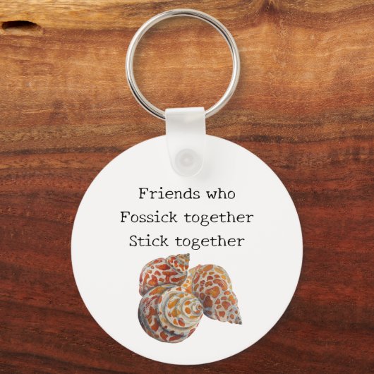 Zeeschelp/Fossickers Sleutelhanger (Achterkant)