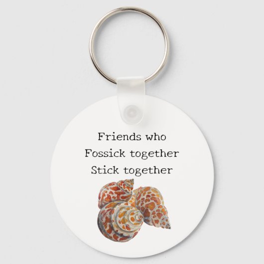 Zeeschelp/Fossickers Sleutelhanger (Achterkant)