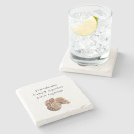 Zeeschelp/Fossickers Stenen Onderzetter