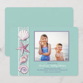 Zeeschelp Foto Uitnodiging (Voorkant / Achterkant)