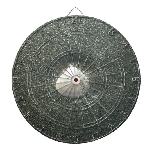 Zeeschelp in het zand: een zout souvenir dartbord (Voorkant)