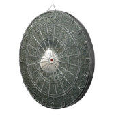 Zeeschelp in het zand: een zout souvenir dartbord (Voorkant Rechts)