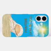 Zeeschelp in zand in de zon Case-Mate iPhone case (Achterkant (horizontaal))