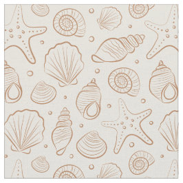 Zeeschelp Kust Nautilus Boho Strand Neutraal Crème Stof