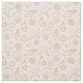 Zeeschelp Kust Nautilus Boho Strand Neutraal Crème Stof (Swatch)
