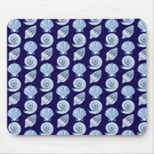Zeeschelp kust nautische oceaan blauw muismat