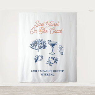 Zeeschelp Laatste toast kust Bachelorette Weekend Wandkleed