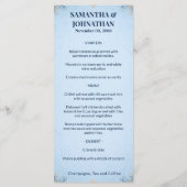 Zeeschelp luxe strand menu vintage schelp (Achterkant)
