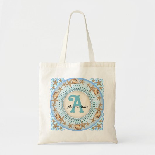 Zeeschelp Monogram Tote Bag (Voorkant)