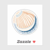Zeeschelp | Mooie Oceaanschelp Sticker (Vel)