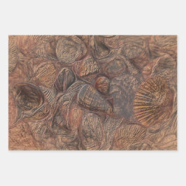  zeeschelp oceaanbedekking zeebrasep bruin inpakpapier vel