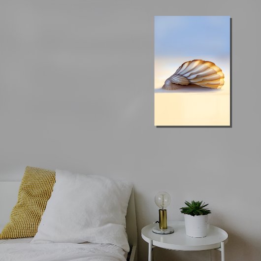 Zeeschelp op Zand Canvas Print