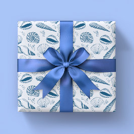 Zeeschelp patroon cadeaupapier
