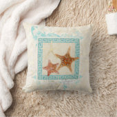 Zeeschelp voor de Starviszee Oceaan Grieks sleutel Kussen (Deken)