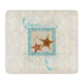 Zeeschelp voor de Starviszee Oceaan Grieks sleutel Snijplank (Voorkant)