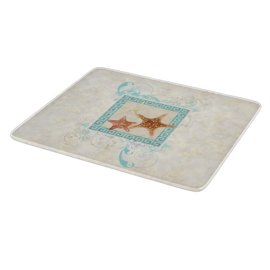 Zeeschelp voor de Starviszee Oceaan Grieks sleutel Snijplank (Hoek)