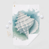 Zeeschelp voor kust/zee golfhanddoek (Insitu)