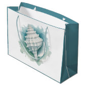 Zeeschelp voor kust/zee groot cadeauzakje (Achterkant Gekanteld)