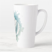 Zeeschelp voor kust/zee latte mok (Rechts)