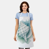 Zeeschelp voor kust/zee schort (Gedragen)