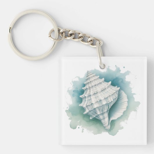 Zeeschelp voor kust/zee sleutelhanger (voorkant)
