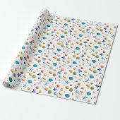 Zeeschelp Zeester Nautisch Strand Cadeaupapier (Uitgerold)
