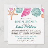 Zeeschelpdierthema Bridal Shower Uitnodiging (Voorkant)