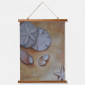 Zeeschelpen aan de kust hangend wandkleed (Voorkant)