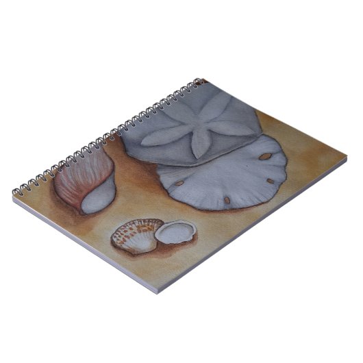 Zeeschelpen aan de kust notitieboek (Linkerzijde)