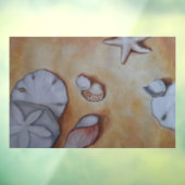 Zeeschelpen aan de kust raamsticker (Vel 3)