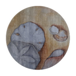 Zeeschelpen aan de kust snijplank