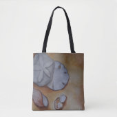 Zeeschelpen aan de kust tote bag (Voorkant)