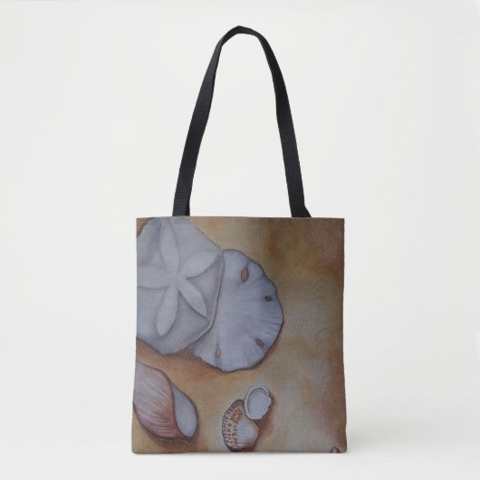 Zeeschelpen aan de kust tote bag (Voorkant)