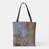 Zeeschelpen aan de kust tote bag (Achterkant)