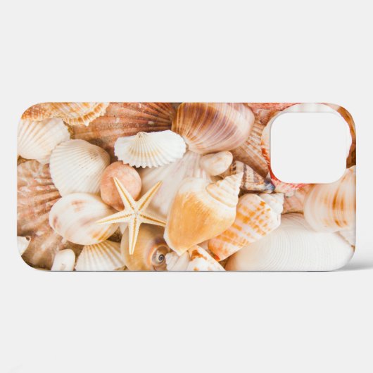 Zeeschelpen achtergrond: mariene thema. Case-Mate iPhone case (Achterkant (horizontaal))